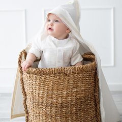 Крижма "Артур" для хрещення хлопчика ANGELSKY 3601-2 молочна AN3601-2 фото