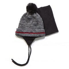Зимова шапка та манішка для хлопчика Peluche & Tartine F17ACC63EG Deep Grey F17ACC63EG фото