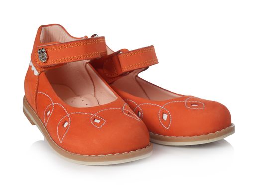 Туфли для девочки Theo Leo RN137 18 11.8 см Коралловые 137 фото