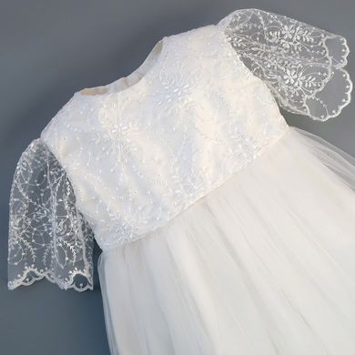 Нарядное платья с фатиновой юбкой ANGELSKY 4502 молочное AN4502 фото