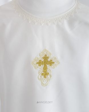 Рубашка для крещения 2002 ANGELSKY молочная AN2002 фото