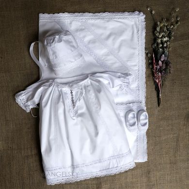 Крестильная рубашка для девочки ANGELSKY 1302 AN1302 фото