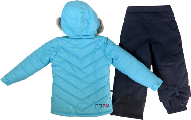 Зимний термо комплект для девочки NANO F17M276 бирюзово-синий F17M276 фото