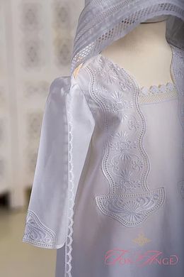 Крестильная рубашка с шапочкой и штанишками "Августин" Ton Ange TN-027 фото