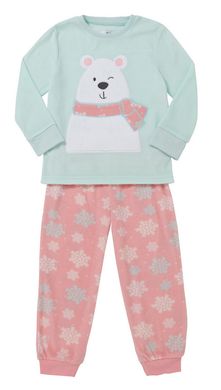 Теплая пижама для девочки "Мишуля" 89352 фото