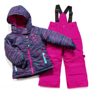 Зимний термо комплект для девочки Peluche & Tartine F17M68EF сине-розовый F17M68EF фото