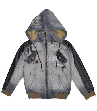 Джинсовая курточка для мальчика "Боец" Puledro z4233 фото