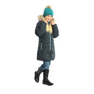 Пальто зимове для дівчинки NANO F18M1252 Dk Gray Mix F18M1252 фото