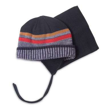 Зимняя шапка и манишка для мальчика Peluche & Tartine F18ACC53EG Black F18ACC53EG фото