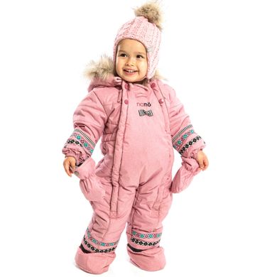 Зимовий термо комбінезон для дівчинки NANO F18 M 452 Vintage Pink F18M452 фото