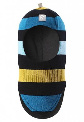 Зимняя шапка-шлем для мальчика Reima Starrie 518422-9990 черно-желтая RM17-518422-9990 фото