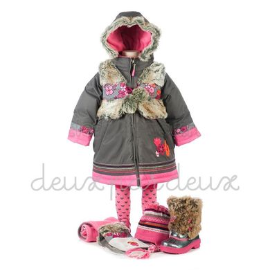 Зимове пальто для дівчинки Deux par Deux C907_901 d148 фото