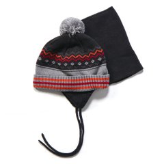 Зимова шапка та манішка для хлопчика Peluche & Tartine F17ACC51EG Deep Grey F17ACC51EG фото
