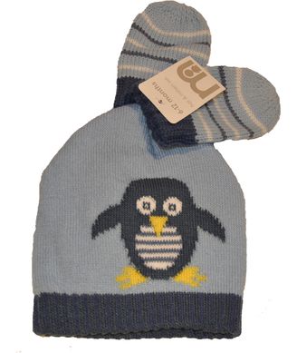Шапка з рукавичками Mothercare "Пінгвінчик" s100 фото