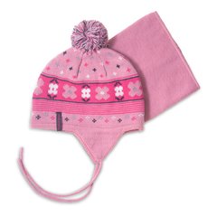 Зимняя шапка и манишка для девочки Peluche & Tartine F18ACC64EF Vintage Pink F18ACC64EF фото