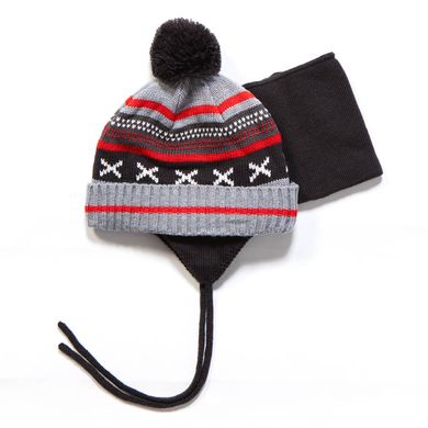 Зимова шапка та манішка для хлопчика Peluche & Tartine F17ACC07BG Deep Grey F17ACC07BG фото