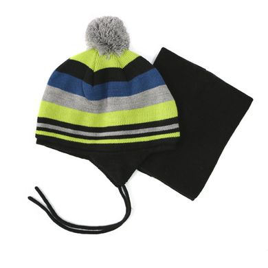 Зимова шапка та манішка для хлопчика Peluche & Tartine F16ACC63EG Dk Denim F16ACC63EG фото