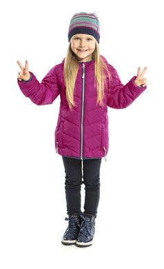 Стіганна курточка для дівчинки NANO F17M1250 Bright Beetroot F17M1250 фото