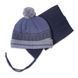 Зимняя шапка и манишка для мальчика Peluche & Tartine F18ACC63EG Navy F18ACC63EG фото
