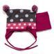 Зимняя шапка и манишка для девочки Peluche & Tartine F17ACC08BF Royal Berry F17ACC08BF фото