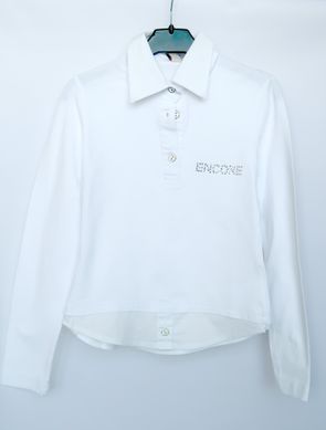 Трикотажная белая блузка для девочки Encore z4491 фото