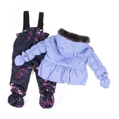 Зимний термо комплект для девочки Peluche&Tartine F18M14BF Blue Lilac F18M14BF фото