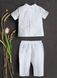 Красивий хрестильний костюм для хлопчика 3602-1 ANGELSKY білий AN3602-1 фото 3