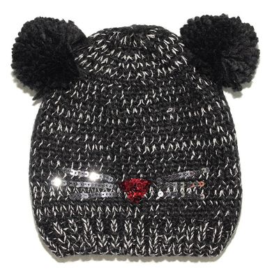 Зимова шапка для дівчинки Peluche & Tartine F17ACC1500EF Black Mix F17ACC1500EF фото