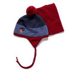 Зимняя шапка и манишка для мальчика Peluche & Tartine F17ACC53EG Spicy Red Pepper F17ACC53EG фото