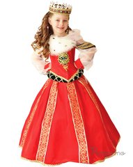 нарядний костюм для дівчинки Королева Бургундська pur620 фото