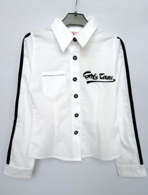 Белая рубашка для девочки Puledro 6634 z6634 фото